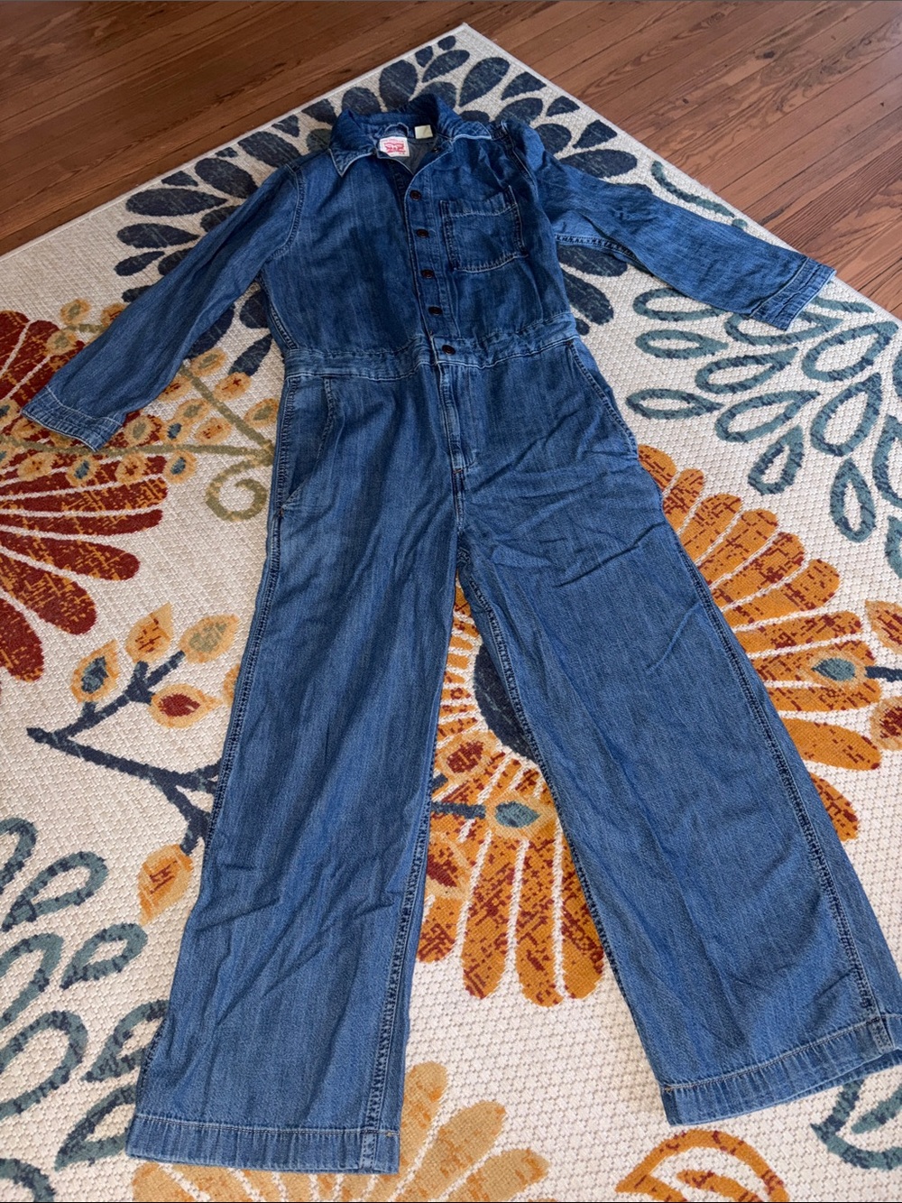 Levi's Blue Denim Utility Jumpsuit XS